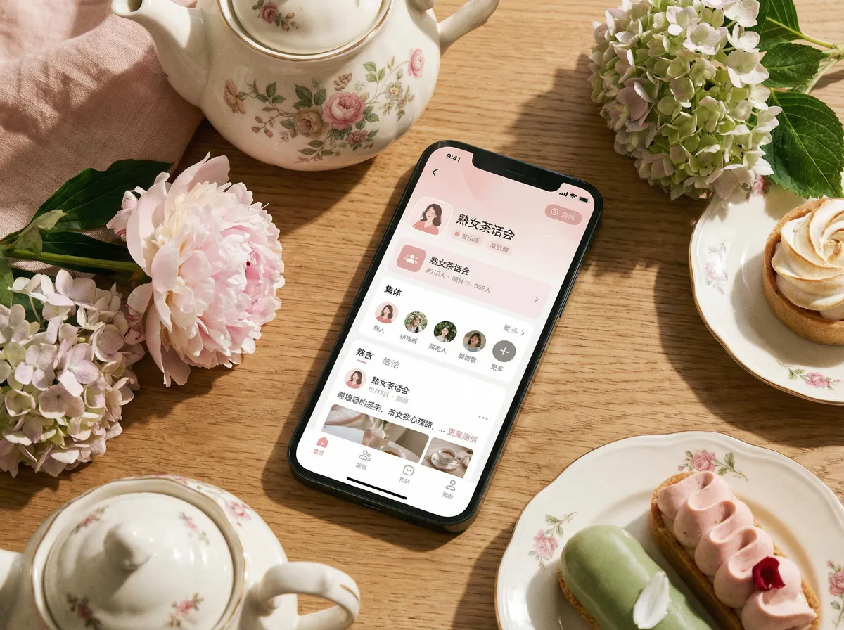 熟女 手机应用界面展示